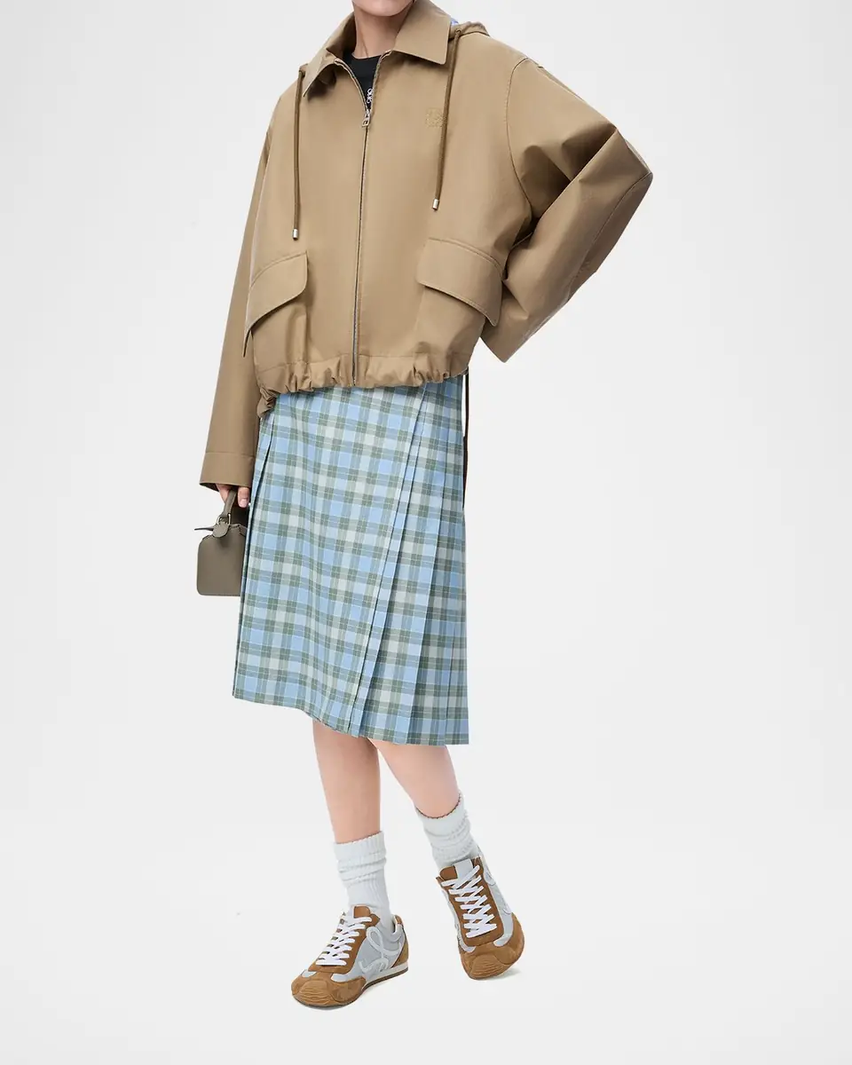 Loewe Striped Lining Slit-Back Hooded Jacket | Thumbnail 8 Loewe Striped Lining Slit-Back Hooded Jacket | Thumbnail 8
