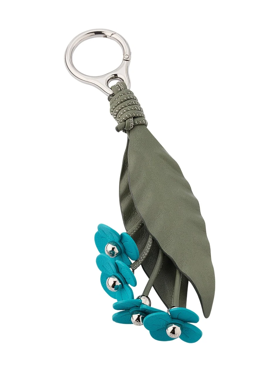 x Paula's Ibiza Strawberry Flower Bag Charm in Calfskin Leather x Paula's Ibiza Strawberry Flower Bag Charm in Calfskin Leather