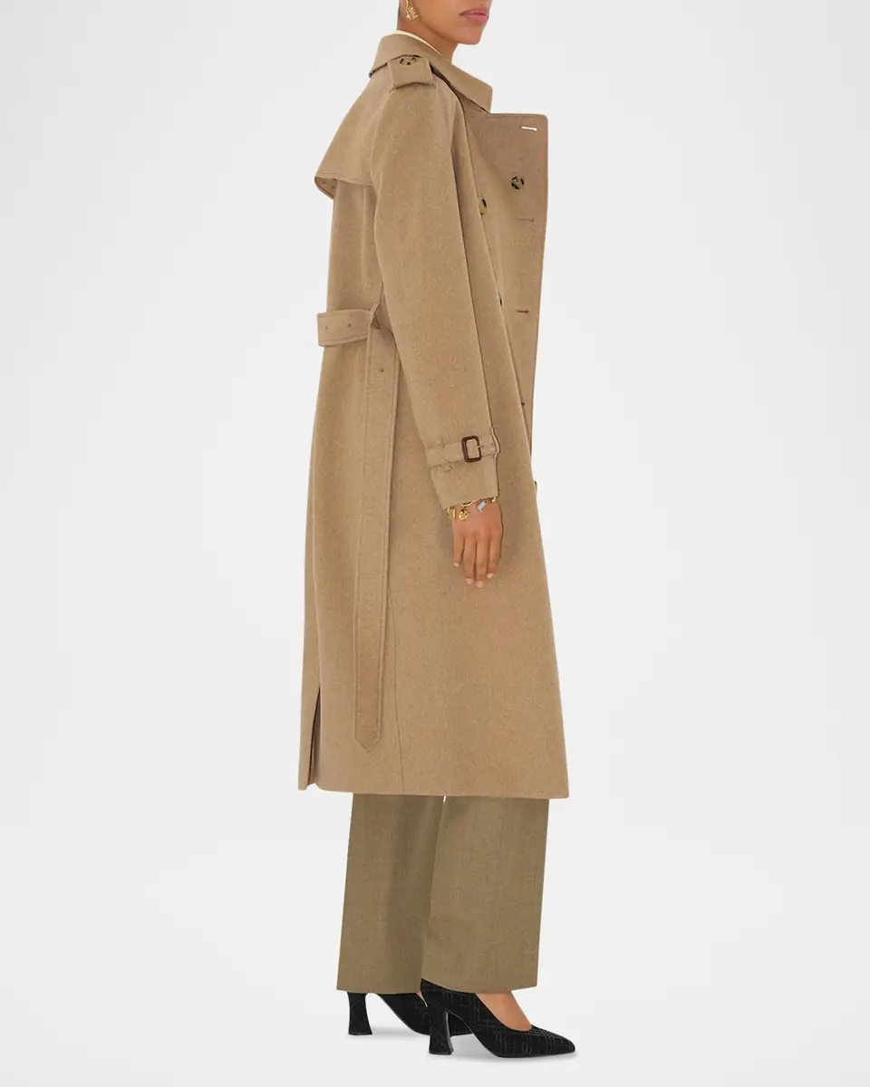 Burberry Kensington Belted Cashmere-Wool Double-Breasted Trench Coat | Thumbnail 5 Burberry Kensington Belted Cashmere-Wool Double-Breasted Trench Coat | Thumbnail 5