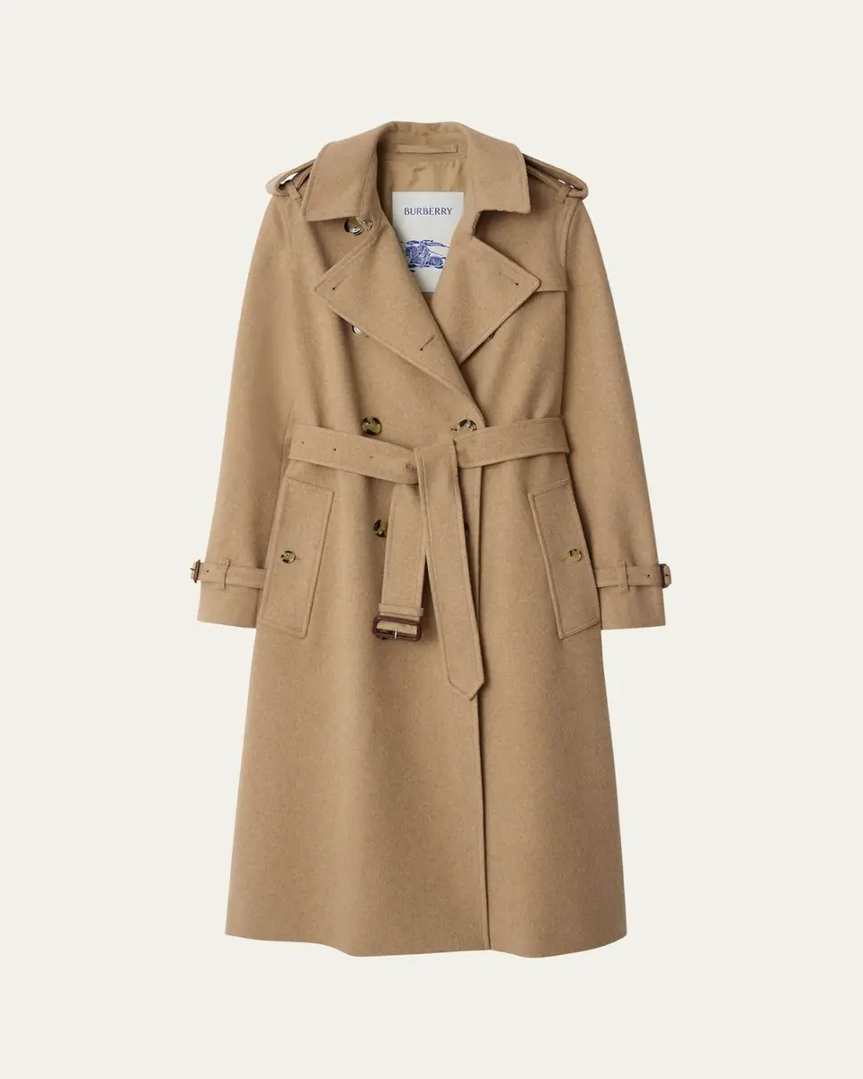 Burberry Kensington Belted Cashmere-Wool Double-Breasted Trench Coat | Thumbnail 6 Burberry Kensington Belted Cashmere-Wool Double-Breasted Trench Coat | Thumbnail 6
