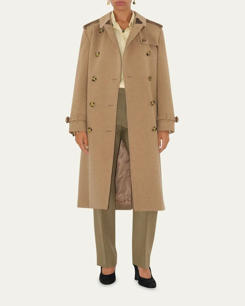 Burberry Kensington Belted Cashmere-Wool Double-Breasted Trench Coat | Thumbnail 7 Burberry Kensington Belted Cashmere-Wool Double-Breasted Trench Coat | Thumbnail 7