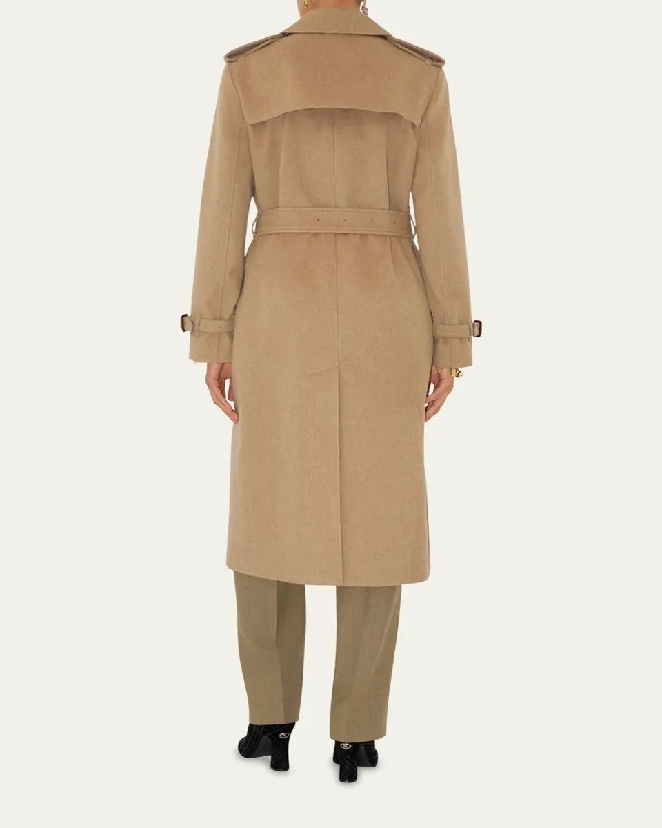 Burberry Kensington Belted Cashmere-Wool Double-Breasted Trench Coat | Thumbnail 8 Burberry Kensington Belted Cashmere-Wool Double-Breasted Trench Coat | Thumbnail 8