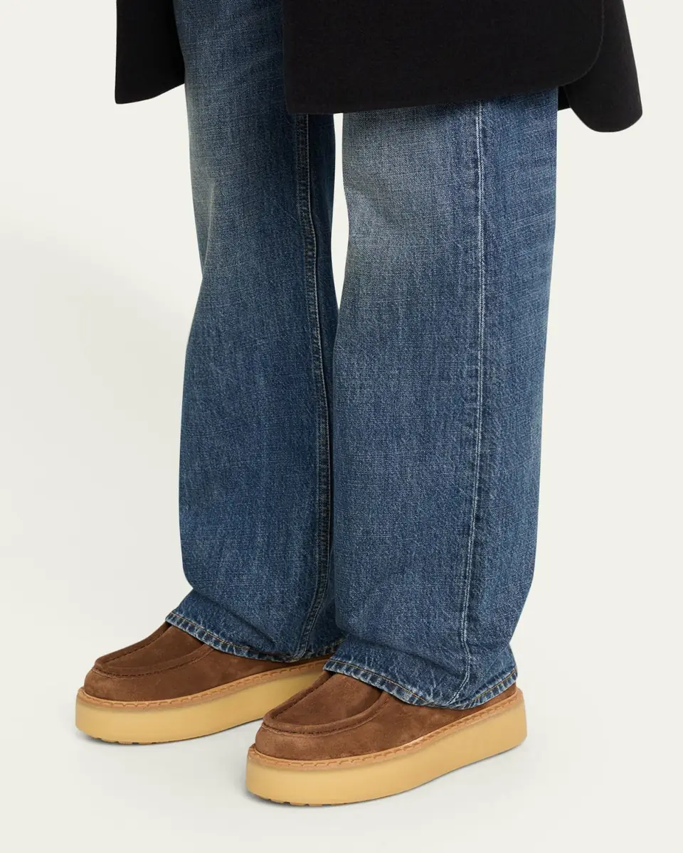 Prada Suede Shearling Lace-Up Booties | Thumbnail 3 Prada Suede Shearling Lace-Up Booties | Thumbnail 3
