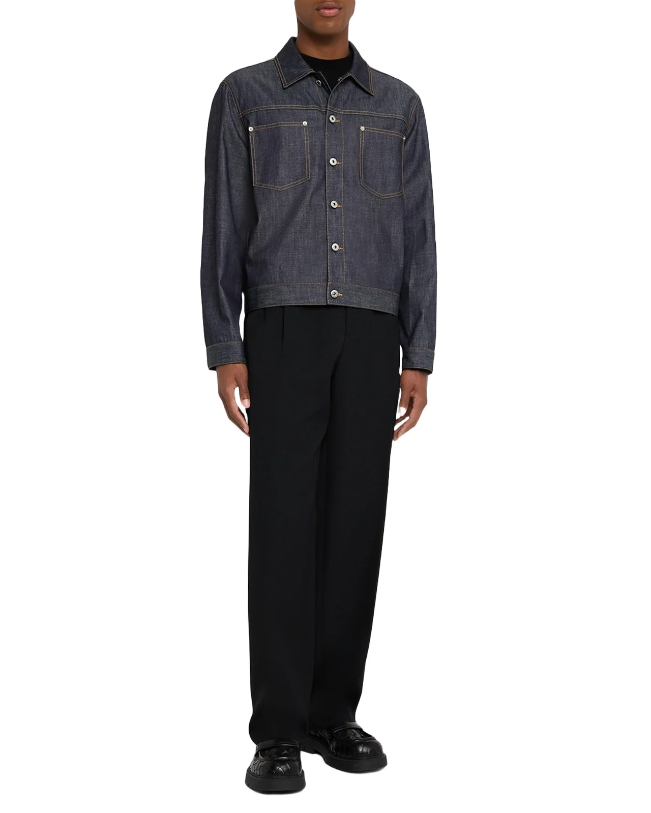 Bottega Veneta Men's Indigo Denim Jacket