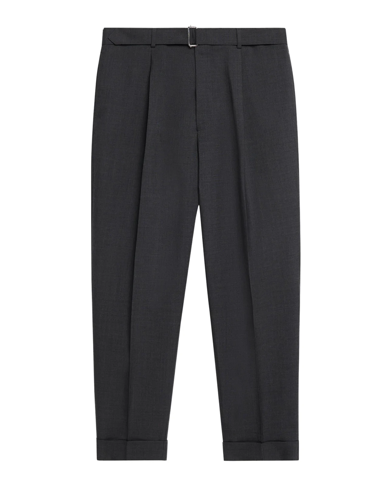 Men's Hugo Wool Self-Belt Pleated Pants Men's Hugo Wool Self-Belt Pleated Pants