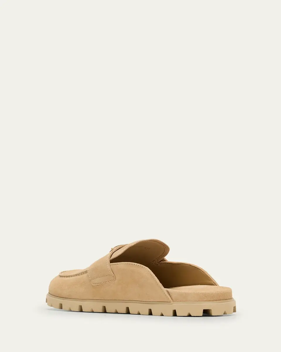Prada Fussbett Suede Loafer Mules | Thumbnail 4