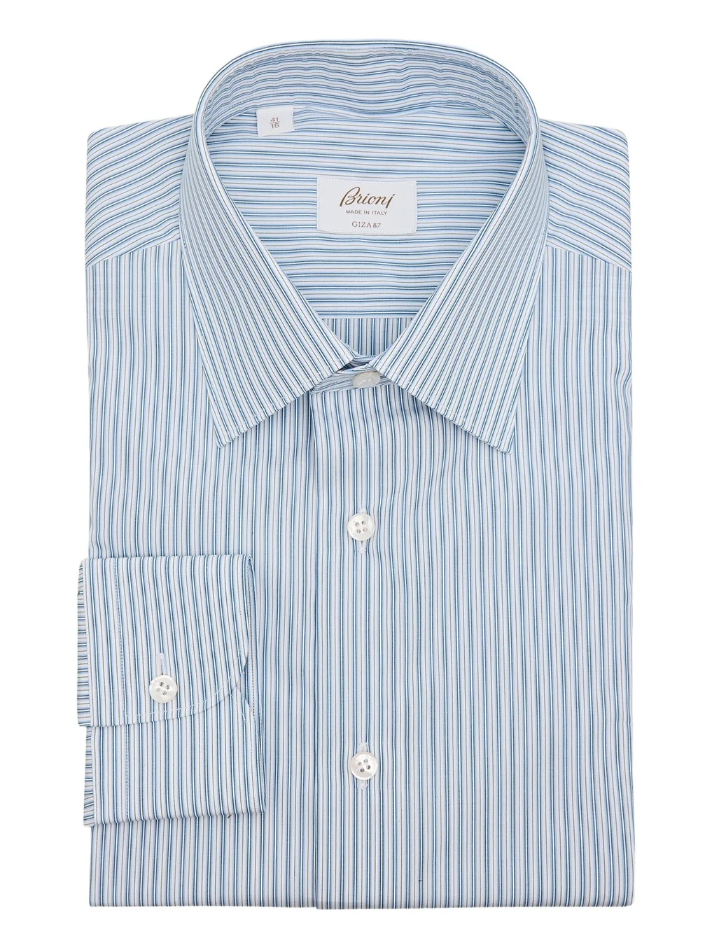 Men's Giza 87 Cotton Multi-Stripe Dress Shirt