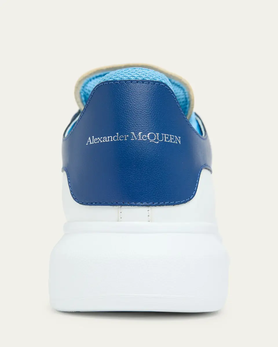 Alexander McQueen Men's Oversized Leather Double-Backstay Sneakers | Thumbnail 5 Alexander McQueen Men's Oversized Leather Double-Backstay Sneakers | Thumbnail 5