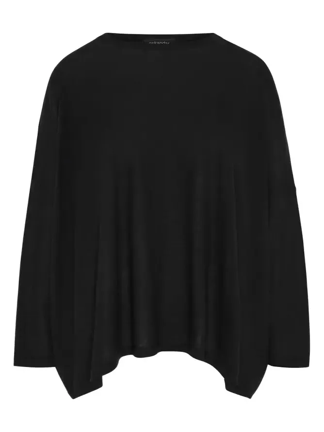 Ultrafine Cashmere Wide Round-Neck Sweater (Mid Plus Length) Ultrafine Cashmere Wide Round-Neck Sweater (Mid Plus Length)