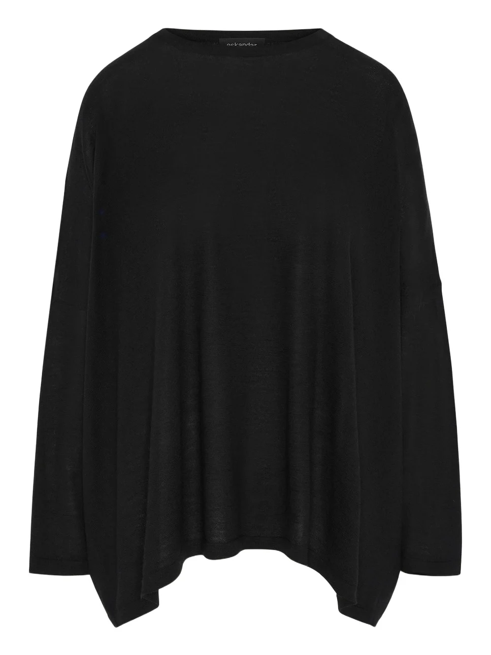 Ultrafine Cashmere Wide Round-Neck Sweater (Mid Plus Length) Ultrafine Cashmere Wide Round-Neck Sweater (Mid Plus Length)