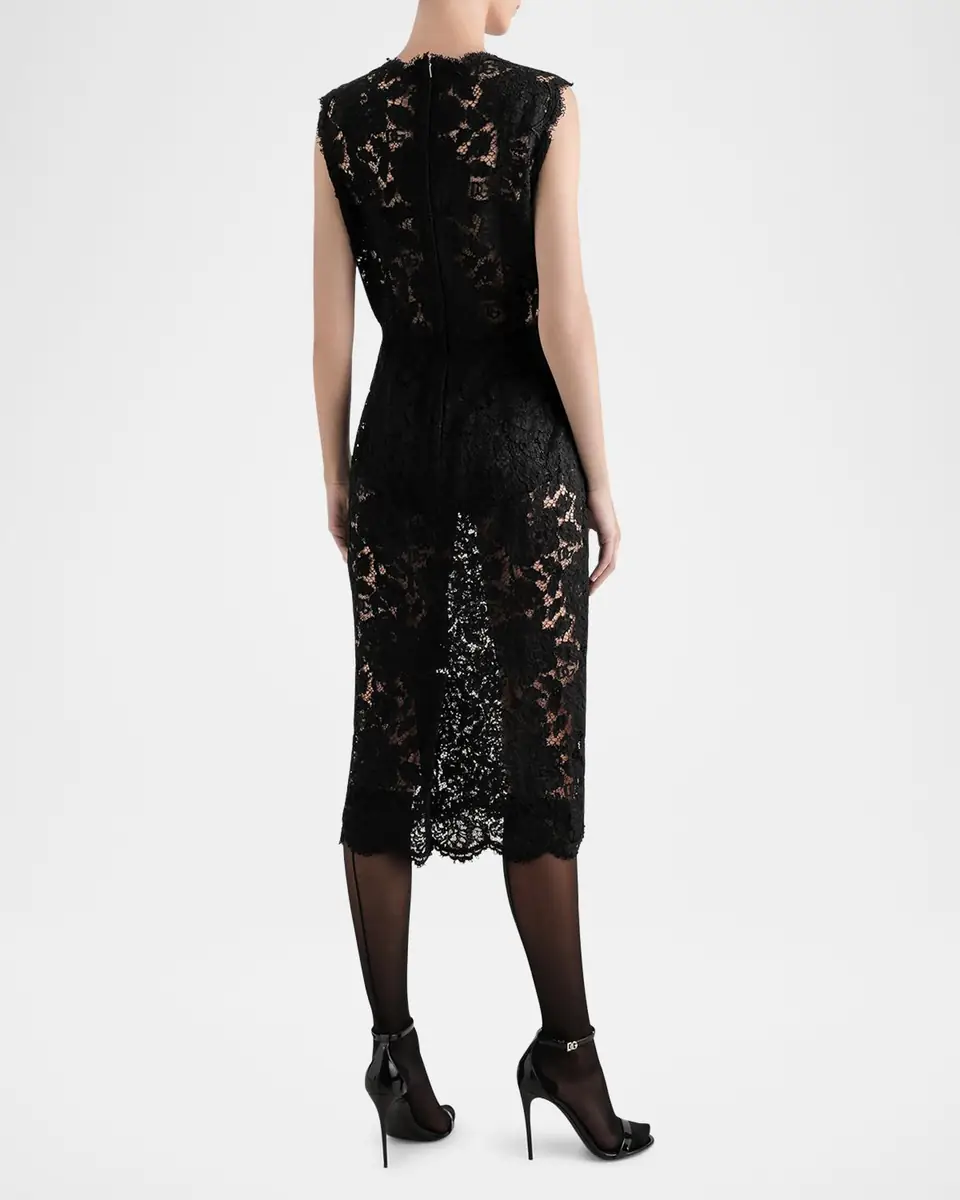Dolce & Gabbana Floral Lace Midi Dress | Thumbnail 15 Dolce & Gabbana Floral Lace Midi Dress | Thumbnail 15