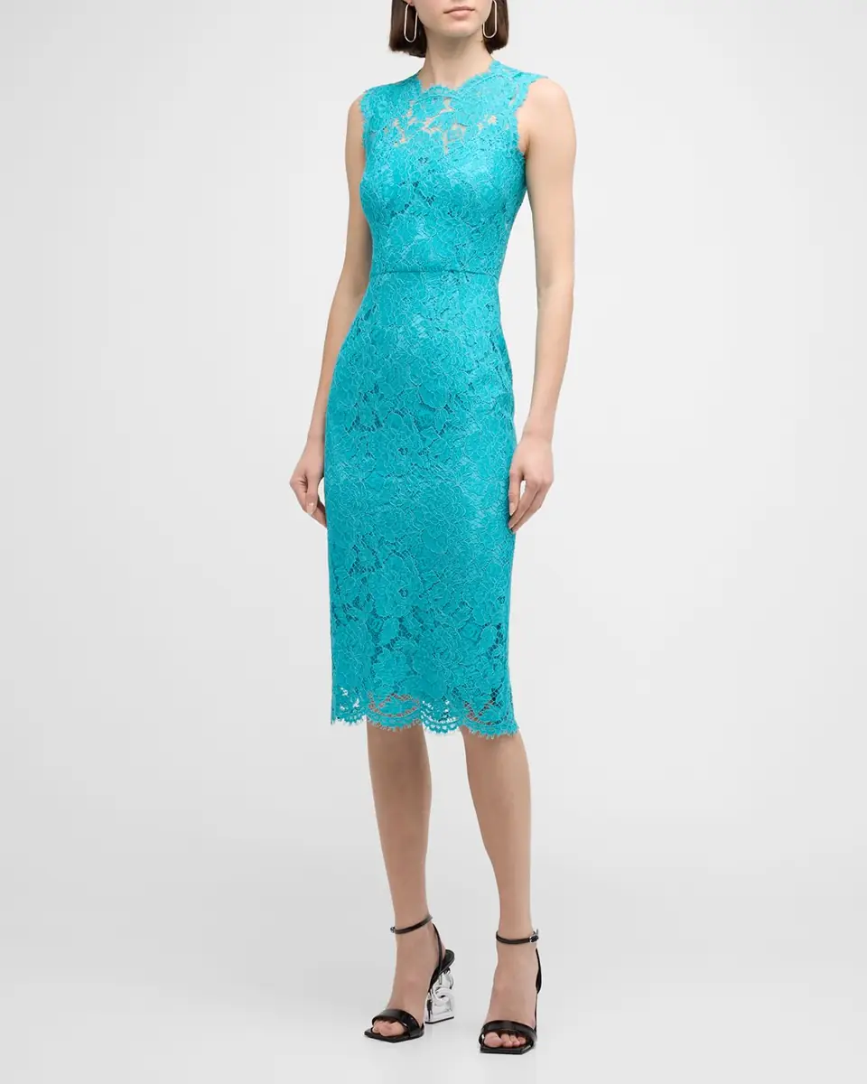 Dolce & Gabbana Floral Lace Midi Dress | Thumbnail 17 Dolce & Gabbana Floral Lace Midi Dress | Thumbnail 17