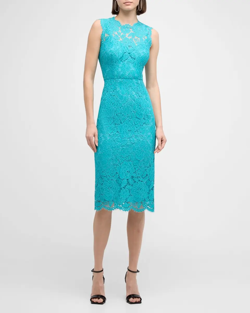 Dolce & Gabbana Floral Lace Midi Dress | Thumbnail 18 Dolce & Gabbana Floral Lace Midi Dress | Thumbnail 18