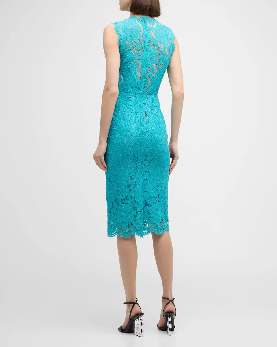 Dolce & Gabbana Floral Lace Midi Dress | Thumbnail 19 Dolce & Gabbana Floral Lace Midi Dress | Thumbnail 19