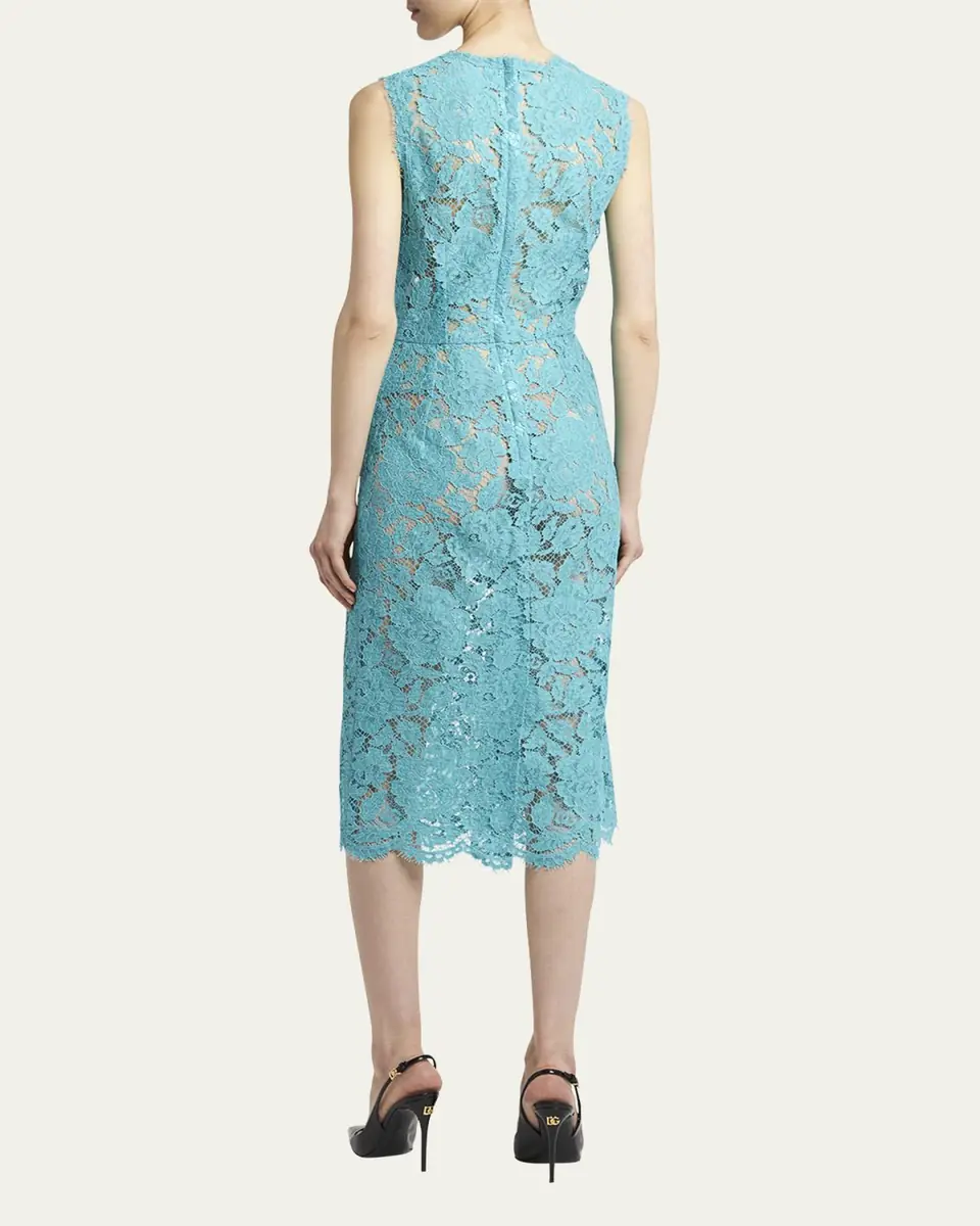 Dolce & Gabbana Floral Lace Midi Dress | Thumbnail 3 Dolce & Gabbana Floral Lace Midi Dress | Thumbnail 3