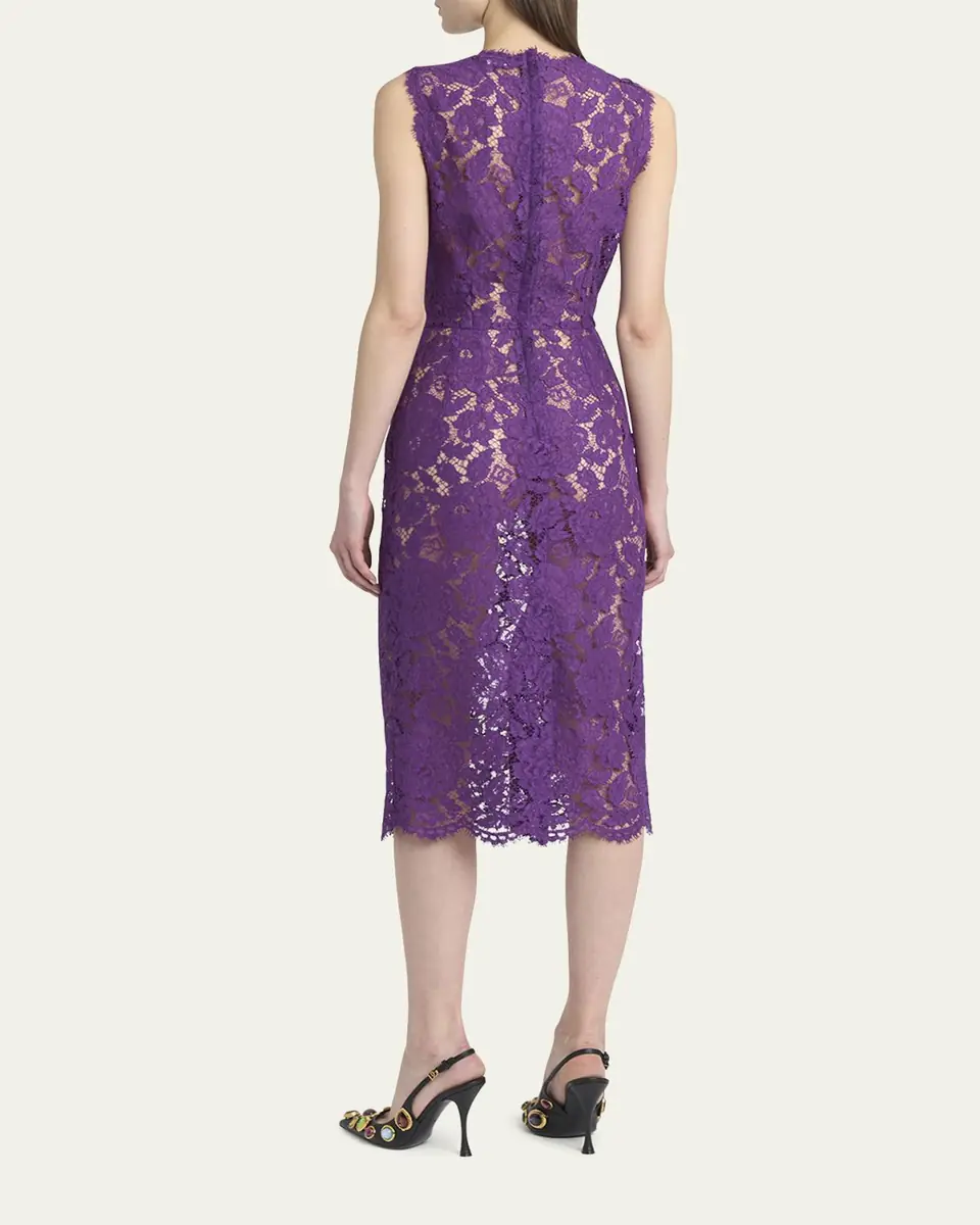 Dolce & Gabbana Floral Lace Midi Dress | Thumbnail 7 Dolce & Gabbana Floral Lace Midi Dress | Thumbnail 7