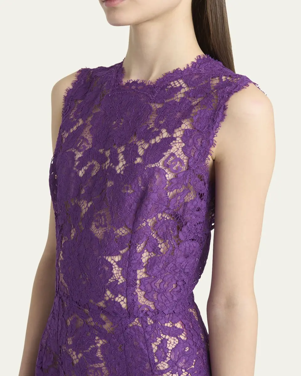 Dolce & Gabbana Floral Lace Midi Dress | Thumbnail 9 Dolce & Gabbana Floral Lace Midi Dress | Thumbnail 9