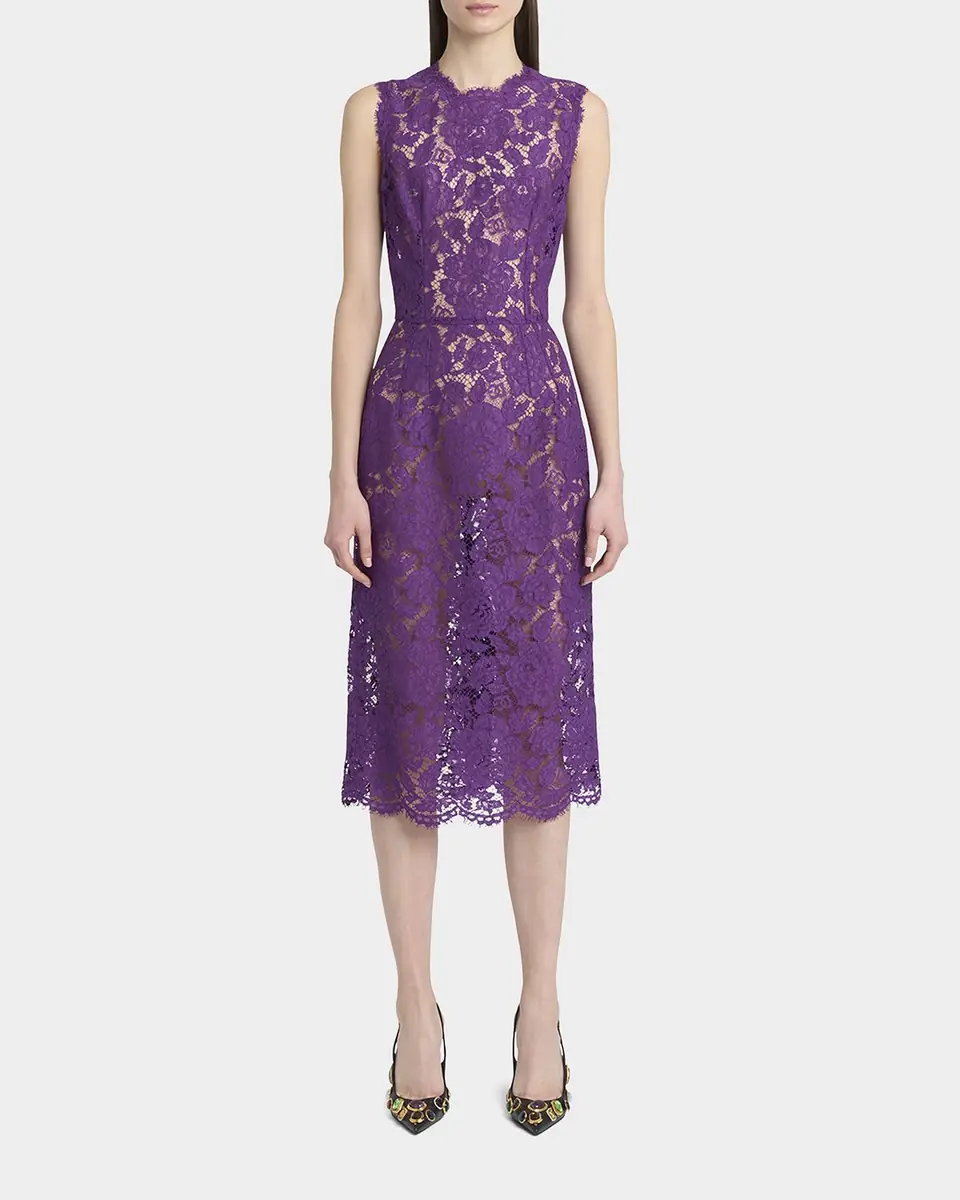 Dolce & Gabbana Floral Lace Midi Dress | Thumbnail 10 Dolce & Gabbana Floral Lace Midi Dress | Thumbnail 10