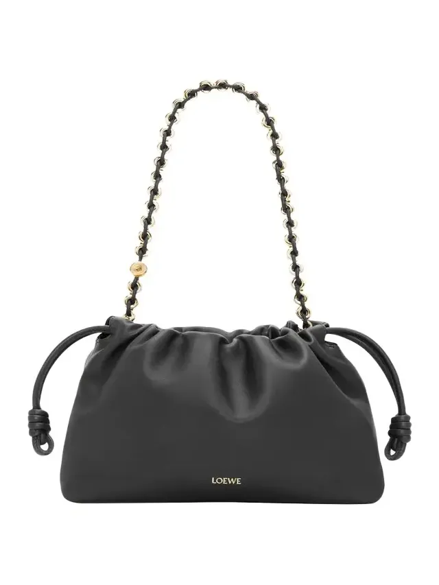 Flamenco Shoulder Bag in Smooth Leather