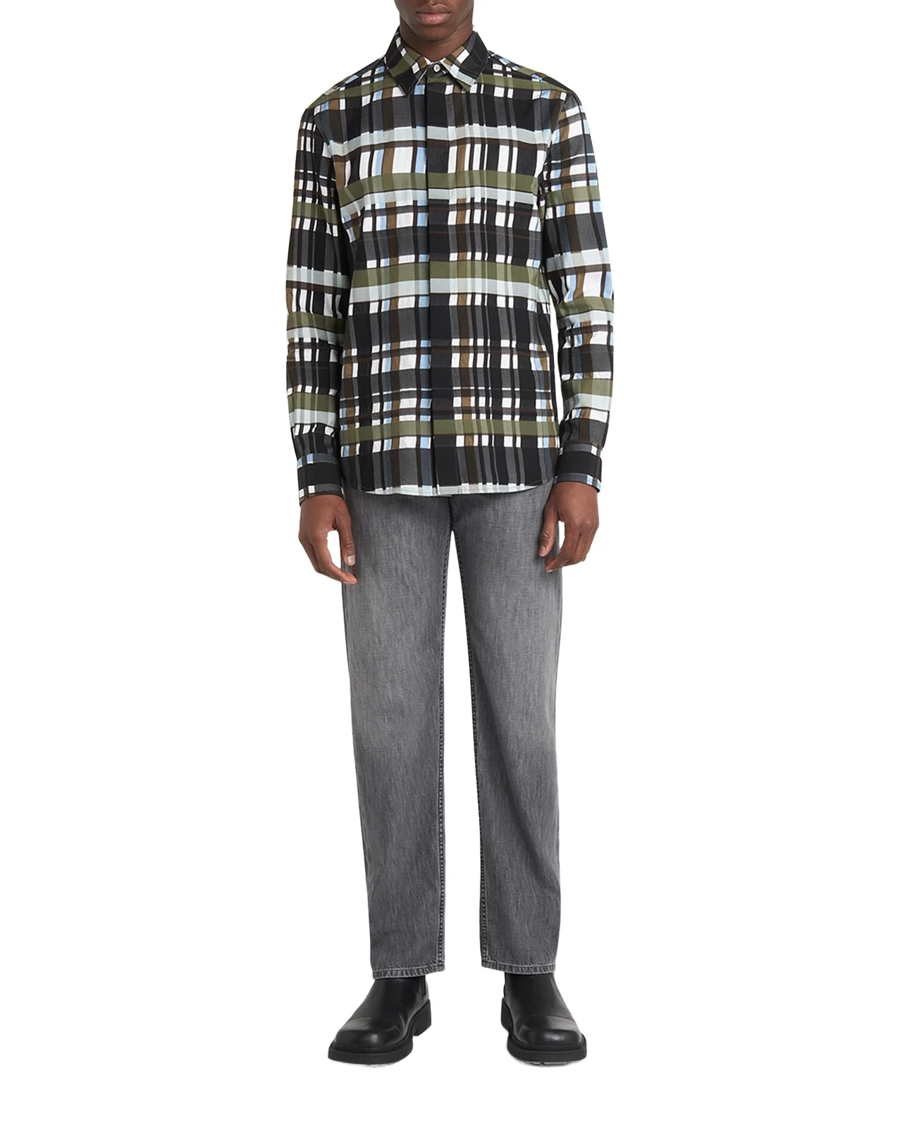 Men's Cotton Jumbo Plaid Casual Button-Down Shirt Men's Cotton Jumbo Plaid Casual Button-Down Shirt