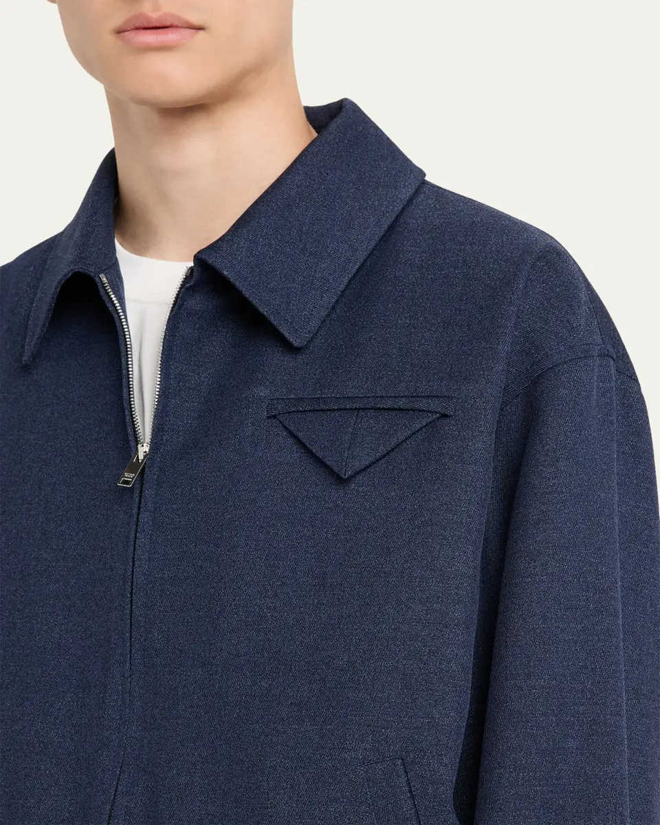 Bottega Veneta Men's Wool Triangle-Pocket Blouson | Thumbnail 5 Bottega Veneta Men's Wool Triangle-Pocket Blouson | Thumbnail 5