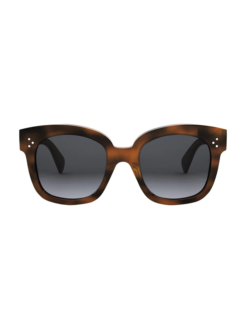 Celine 3 Dots Havana Acetate Square Sunglasses