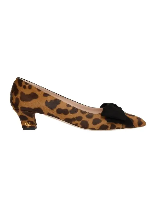 Bowow Leopard Calf Hair Pumps