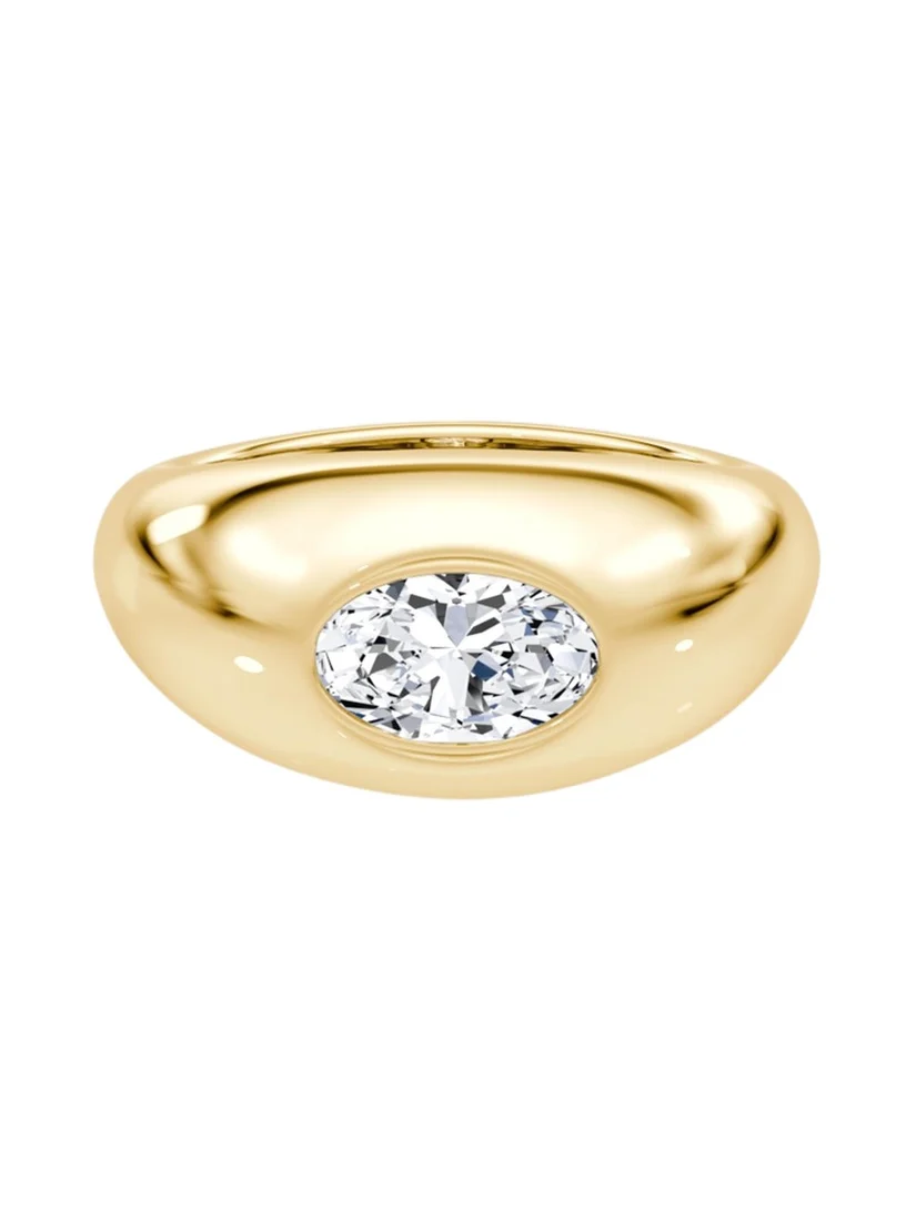 Petite Oval Dome Band Petite Oval Dome Band