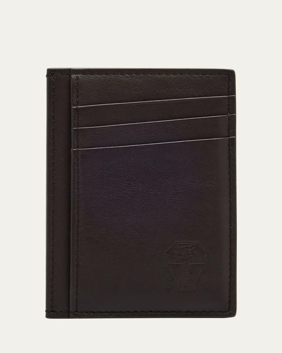 Brunello Cucinelli Men's Leather Card Holder | Thumbnail 2 Brunello Cucinelli Men's Leather Card Holder | Thumbnail 2