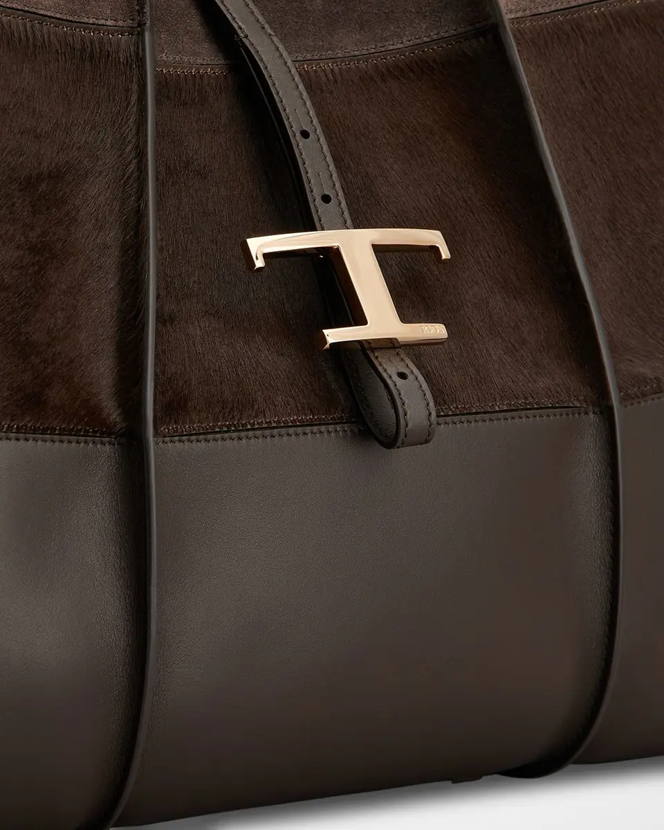 Tod's Medium Mixed Calfskin Timeless Tote Shopping Bag | Thumbnail 5
