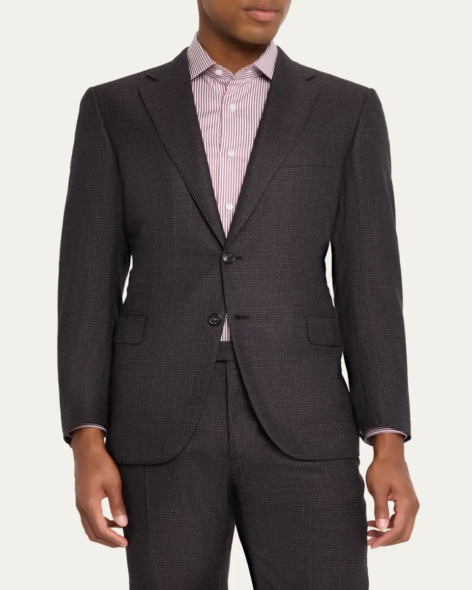 Brioni Men's Prince of Wales Wool Classic Fit Two-Piece Suit | Thumbnail 4 Brioni Men's Prince of Wales Wool Classic Fit Two-Piece Suit | Thumbnail 4