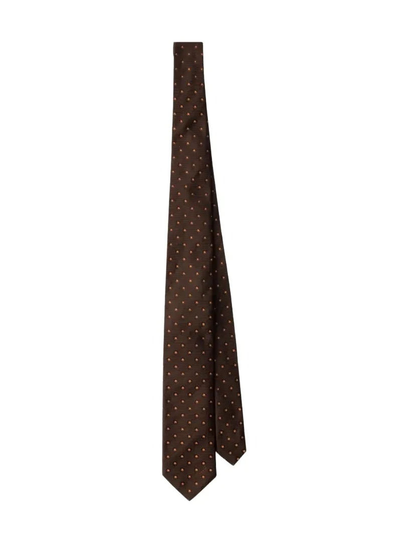 Prada Men's Micro-Fantasia Silk Tie