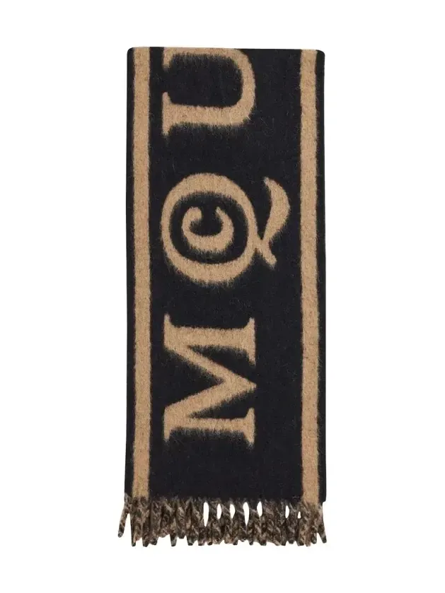 Wool-Blend Logo Jacquard Scarf Wool-Blend Logo Jacquard Scarf