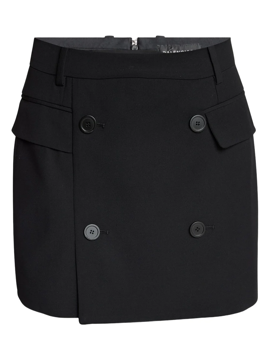 Double-Breasted Tailored Mini Skirt Double-Breasted Tailored Mini Skirt