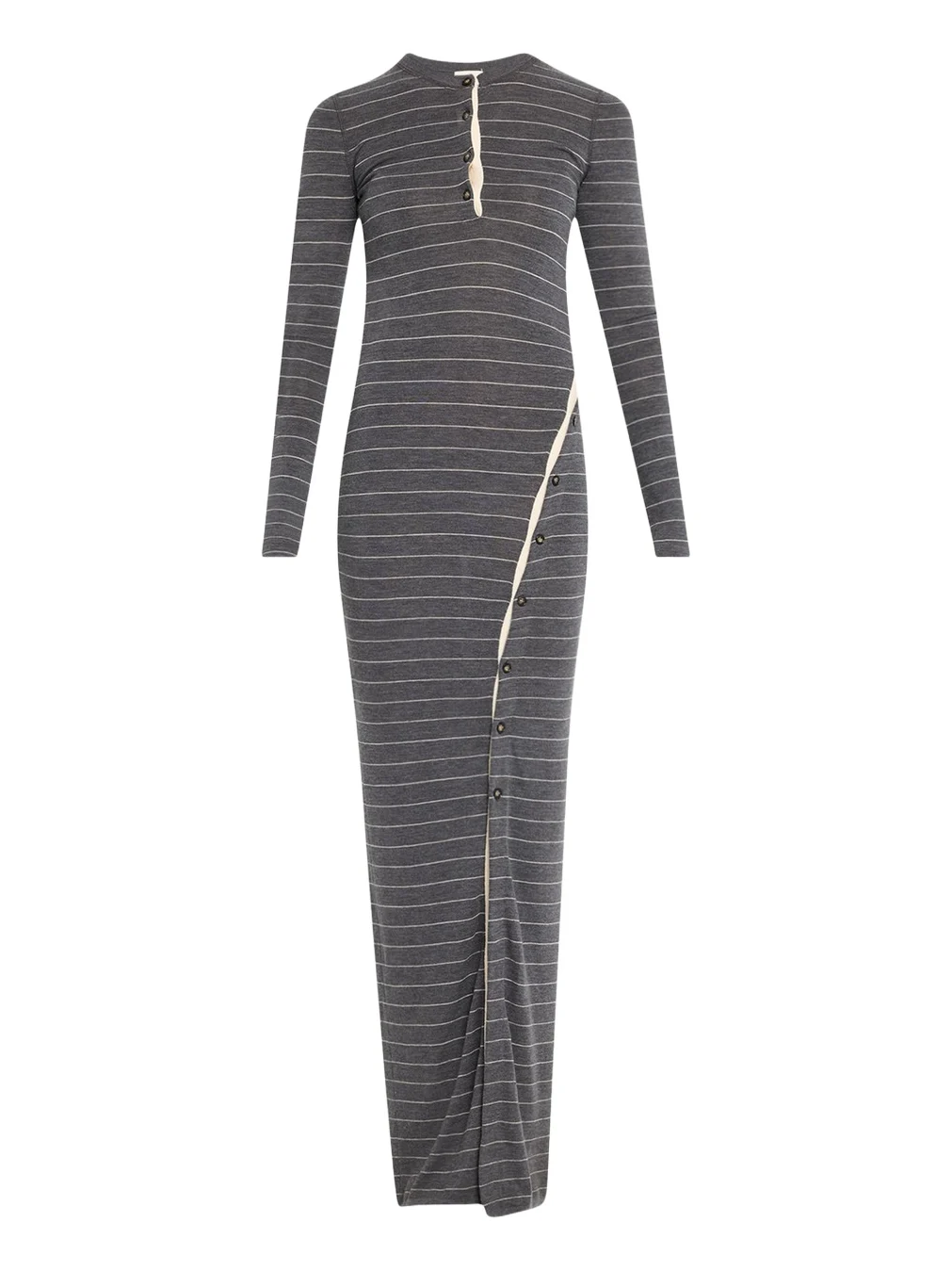 Nanushka Dakoa Buttoned Fine Merino Maxi Dress