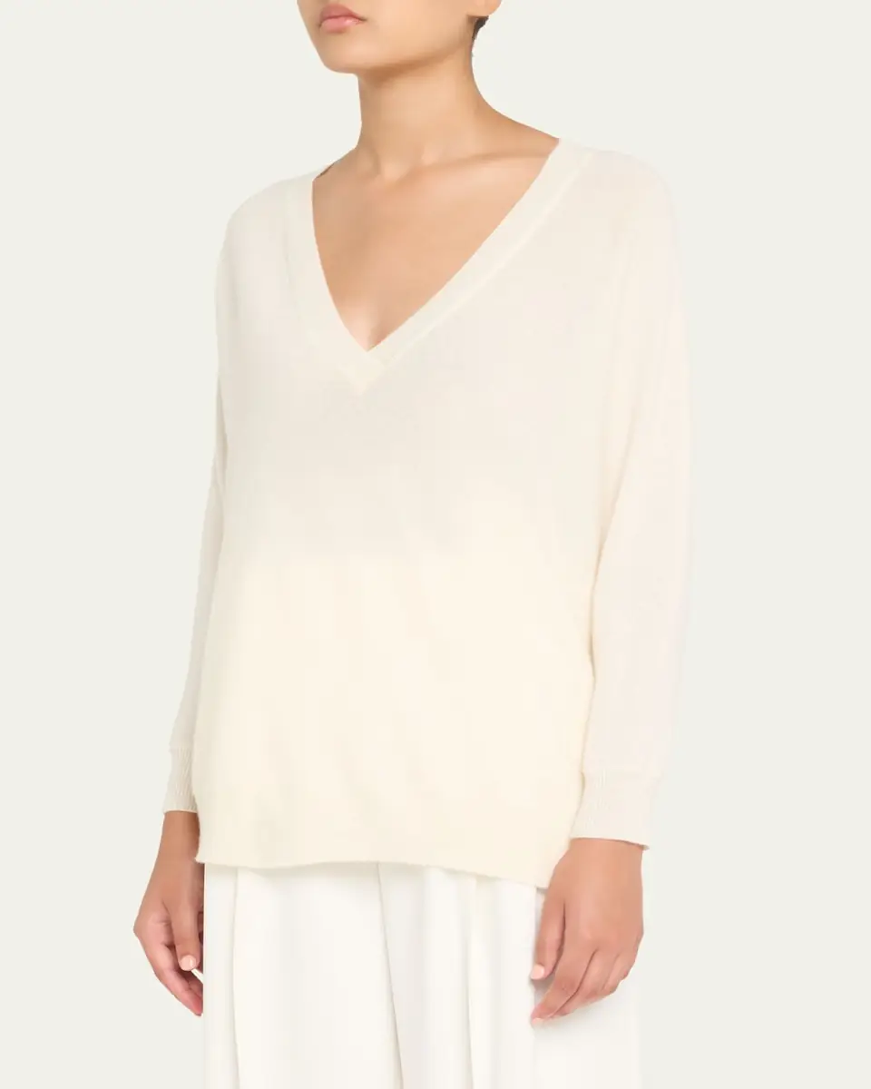 Lisa Yang Kenny Cashmere V-Neck Sweater | Thumbnail 4