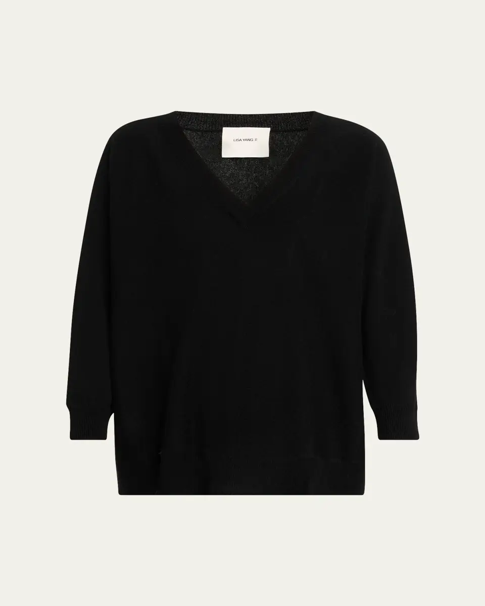 Lisa Yang Kenny Cashmere V-Neck Sweater | Thumbnail 6