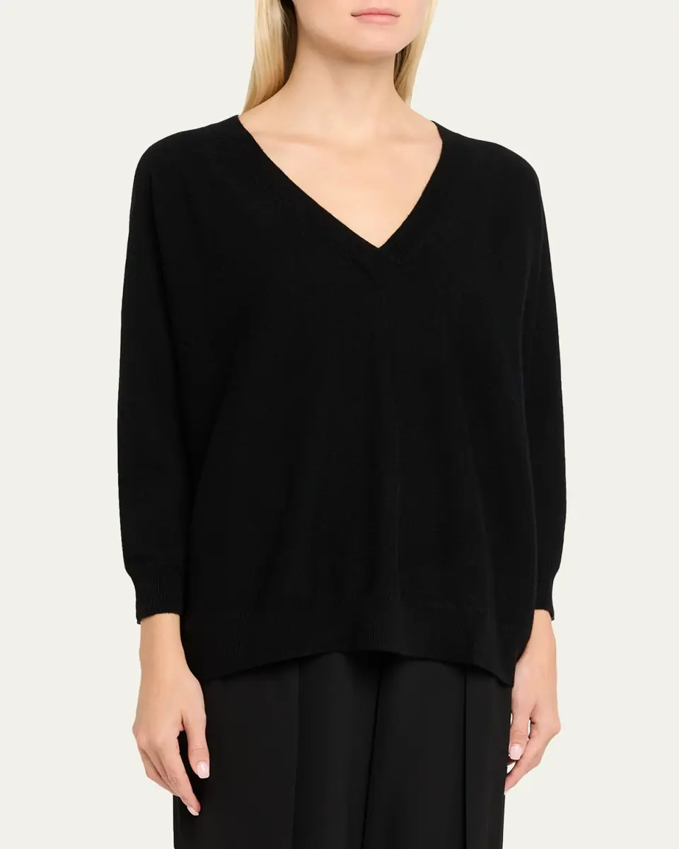 Lisa Yang Kenny Cashmere V-Neck Sweater | Thumbnail 9