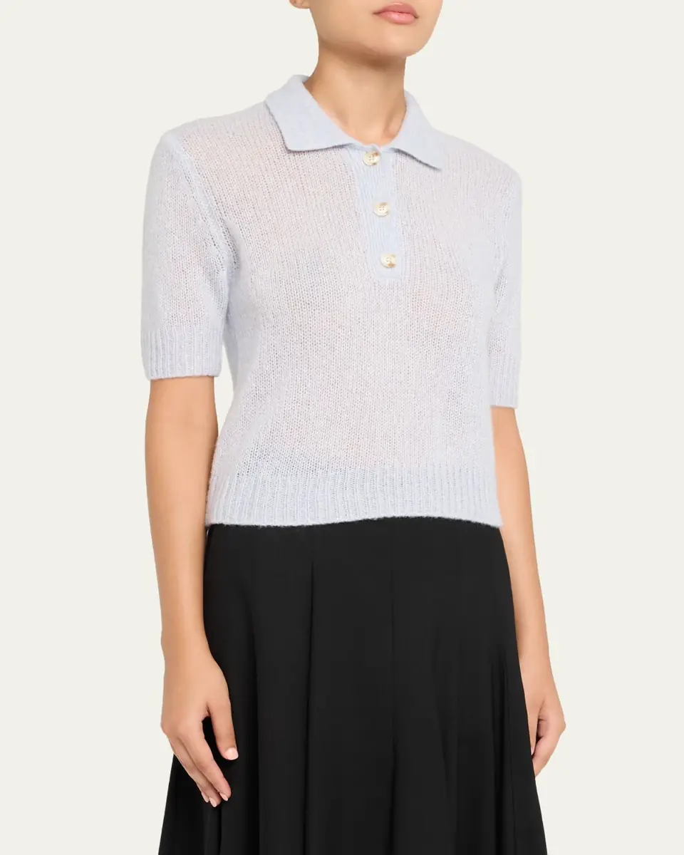 Lisa Yang Masy Cashmere Polo Sweater | Thumbnail 4 Lisa Yang Masy Cashmere Polo Sweater | Thumbnail 4