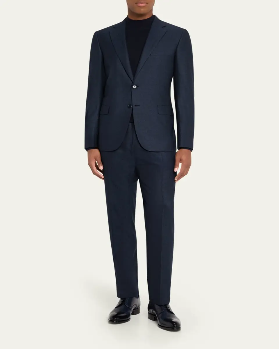 Brioni Men's Herringbone Wool Classic Fit Two-Piece Suit | Thumbnail 2 Brioni Men's Herringbone Wool Classic Fit Two-Piece Suit | Thumbnail 2