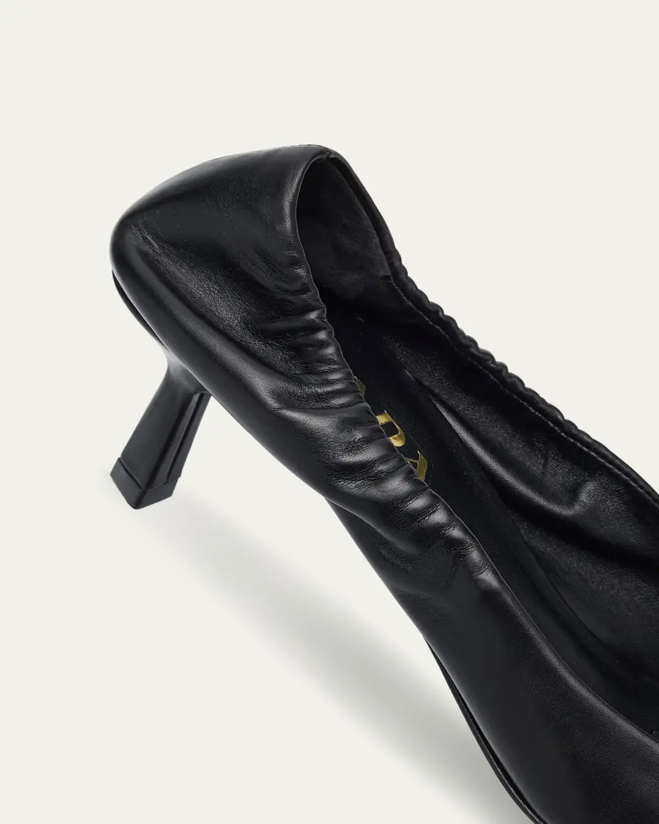 Prada Triangle Logo Leather Pumps | Thumbnail 10