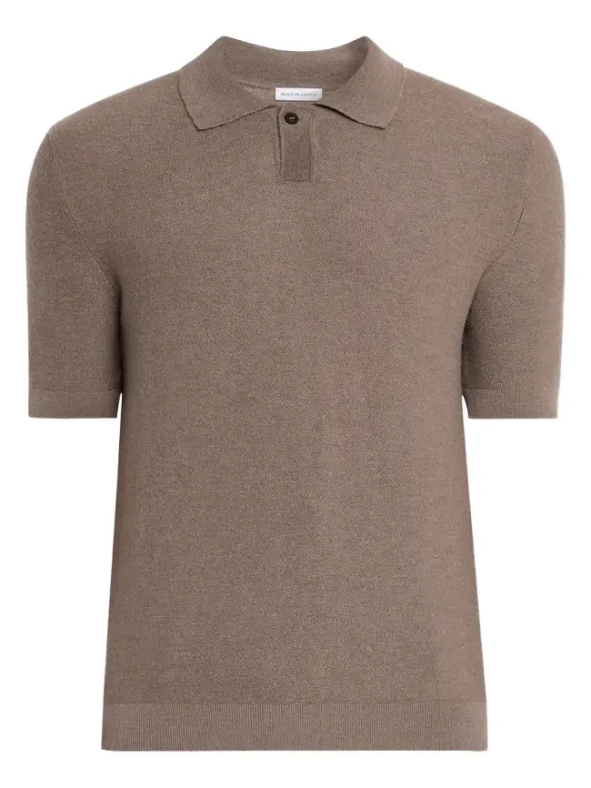 Men's Prinston Short-Sleeve Cashmere Polo Men's Prinston Short-Sleeve Cashmere Polo