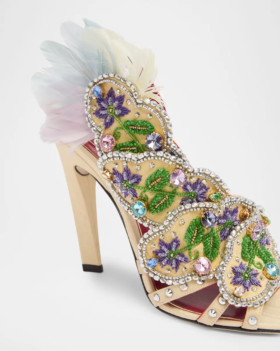Valentino Garavani Dans Le Foyer Embellished Slingback Sandals | Thumbnail 16