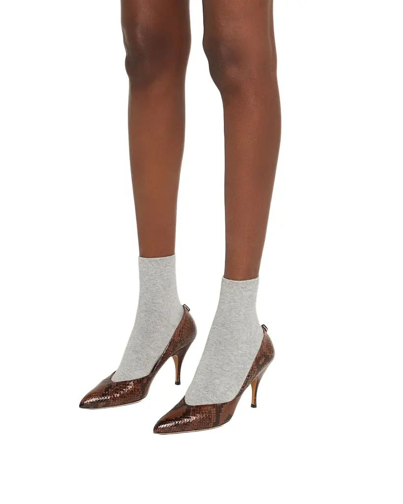 Miu Miu Python-Printed Leather Pumps | Image 1 Miu Miu Python-Printed Leather Pumps | Image 1