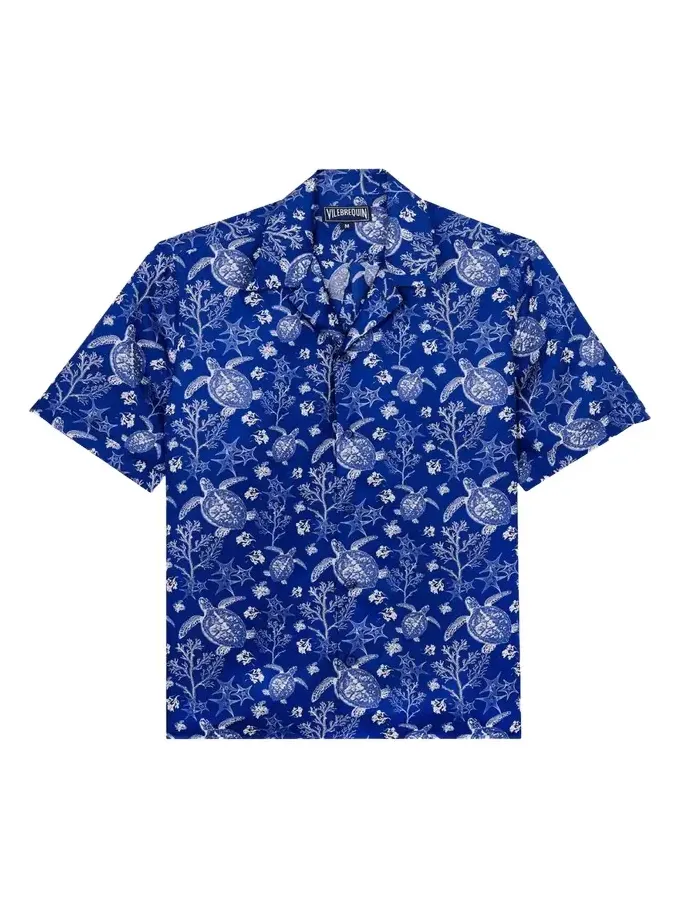 Men's Silk X-Ray Turtles Bowling Shirt