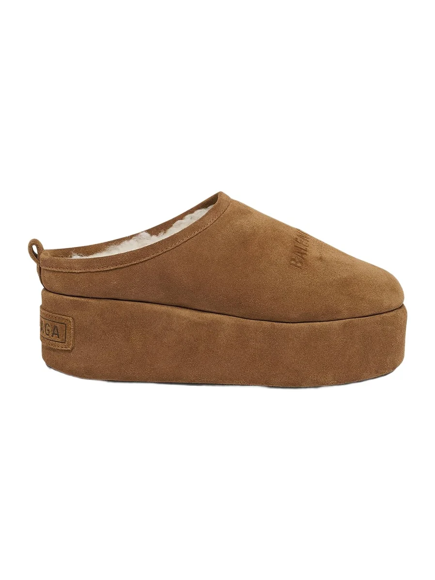 Alaska Suede Faux Shearling Mules Alaska Suede Faux Shearling Mules