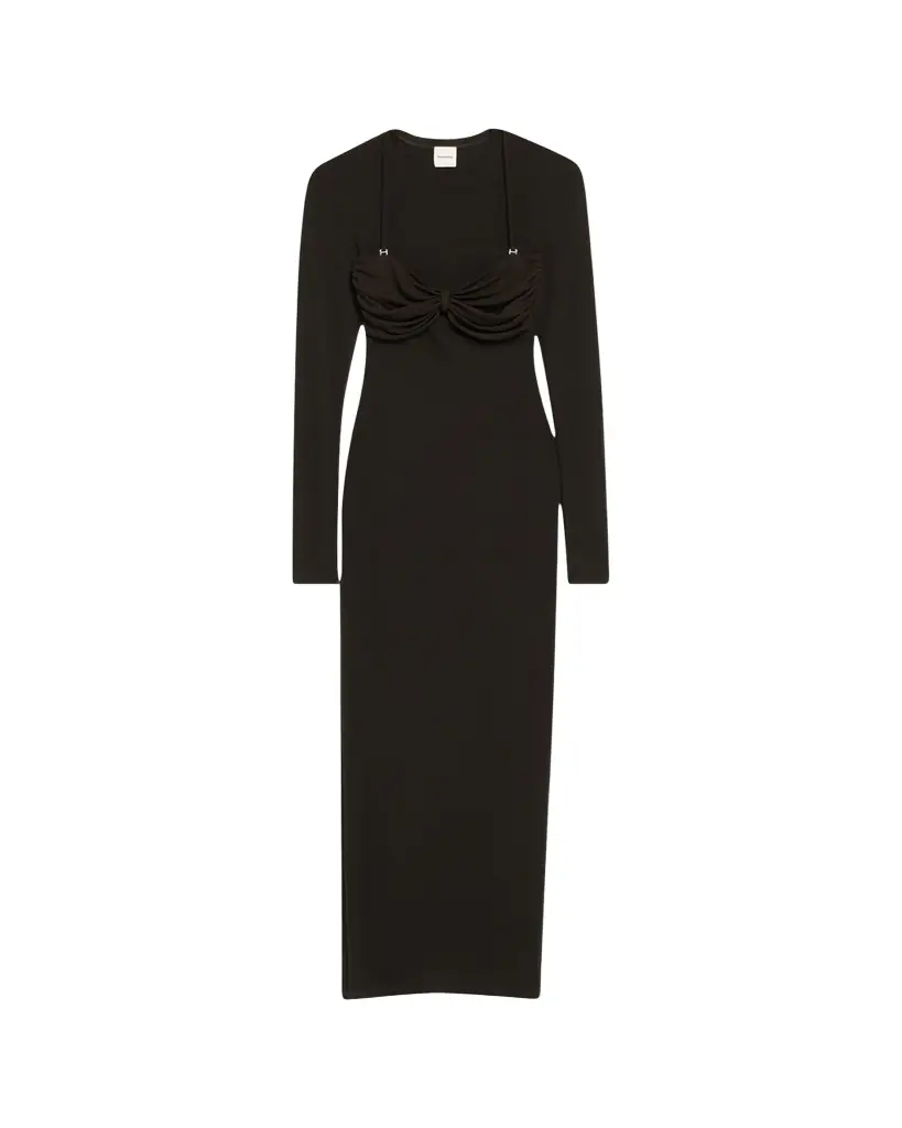 Nanushka Artemiz Long-Sleeve Maxi Dress | Image 1 Nanushka Artemiz Long-Sleeve Maxi Dress | Image 1