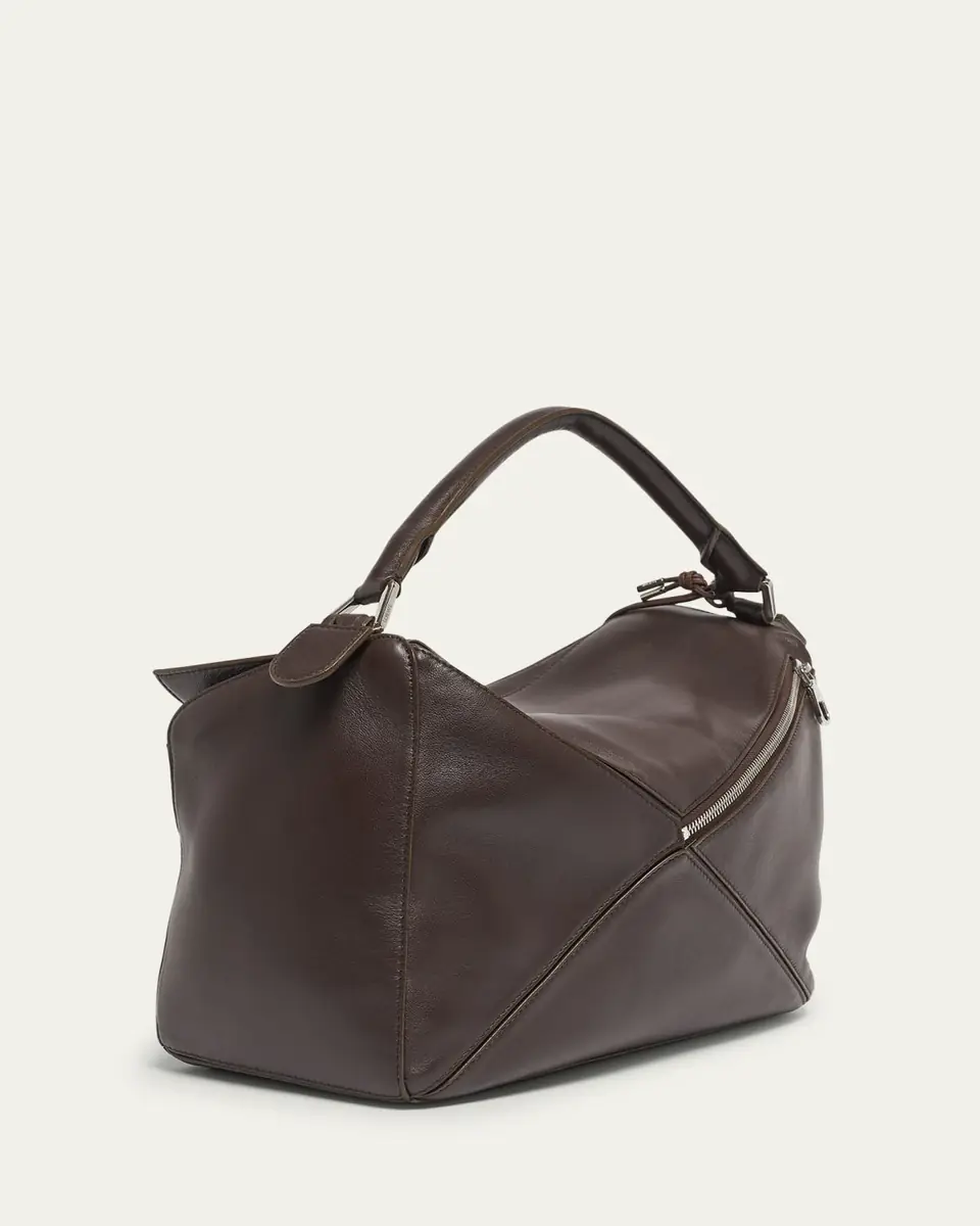 Loewe Men's Large Leather Puzzle Featherlight Crossbody Bag | Thumbnail 3