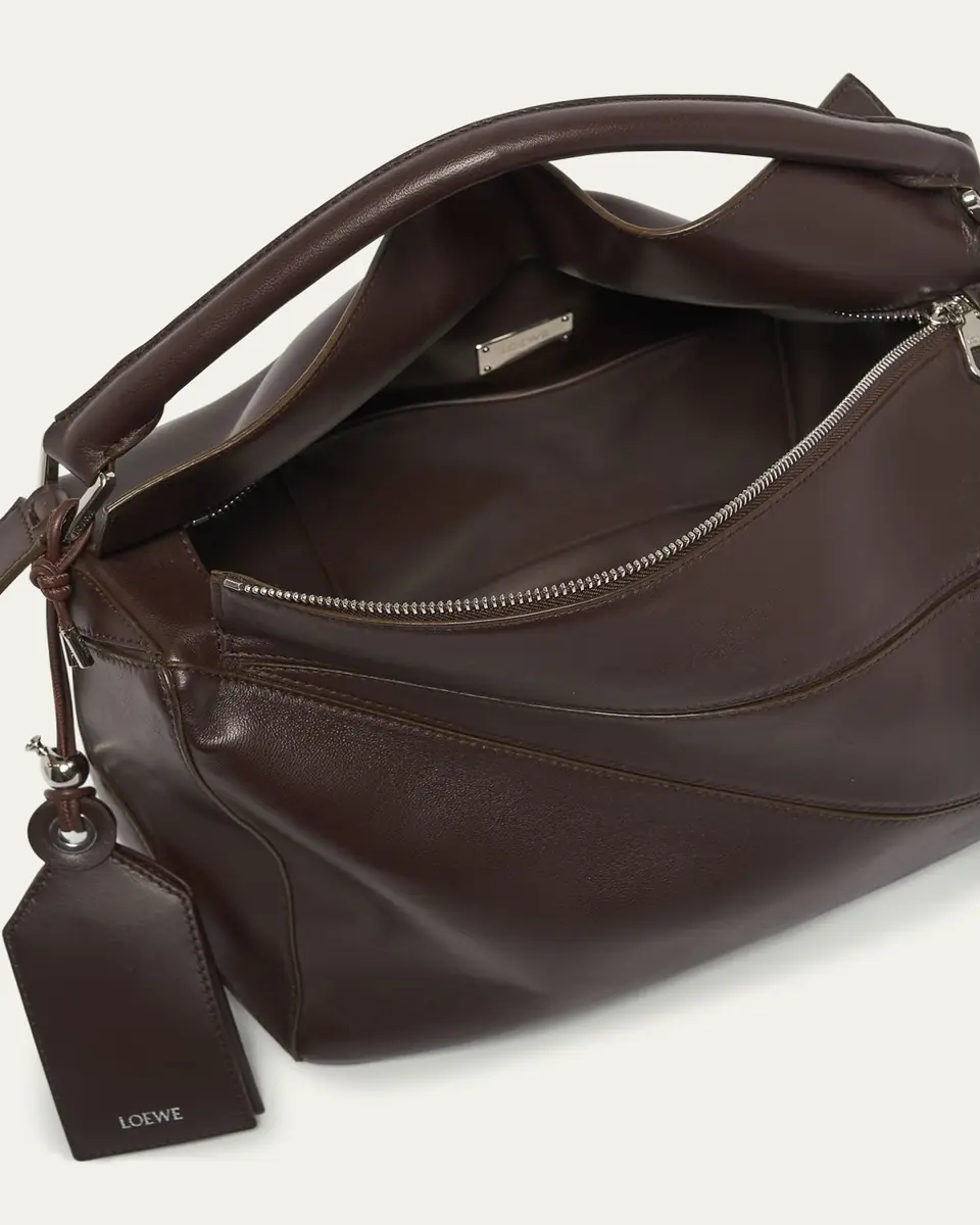 Loewe Men's Large Leather Puzzle Featherlight Crossbody Bag | Thumbnail 4