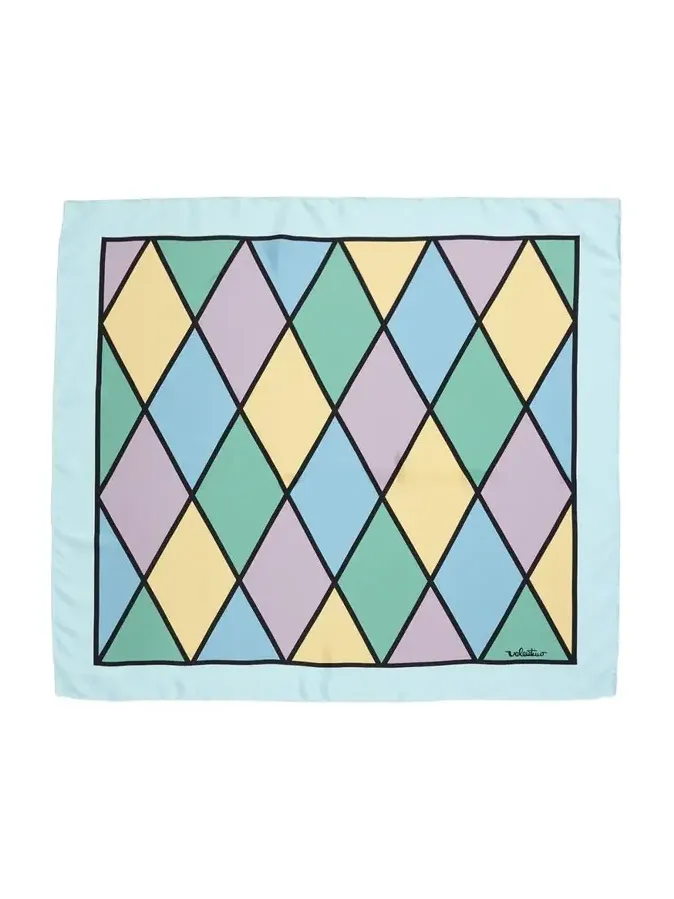 Rhombelle Printed Silk Scarf